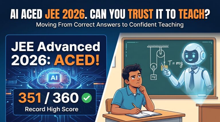 AI Aced JEE Advanced 2026. Can You Trust It to Teach You?