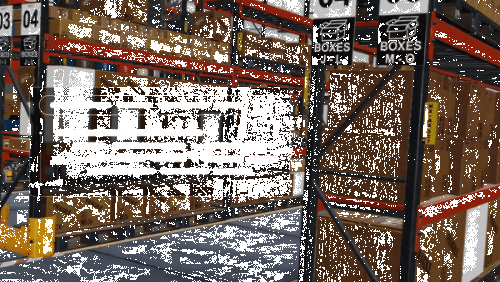 A Gif in a warehouse.