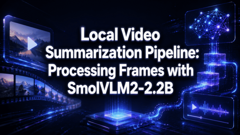 Local Video Summarization Pipeline: Processing Frames with SmolVLM2-2.2B