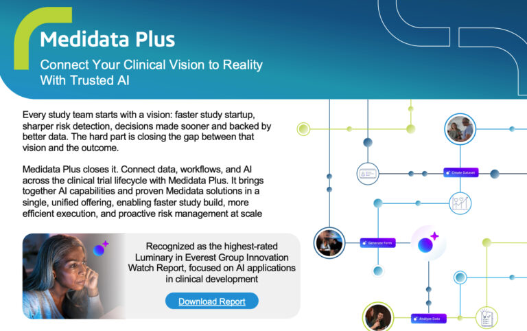 Medidata Launches Medidata Plus AI Layer to Standardize Clinical Trial Data and Workflows