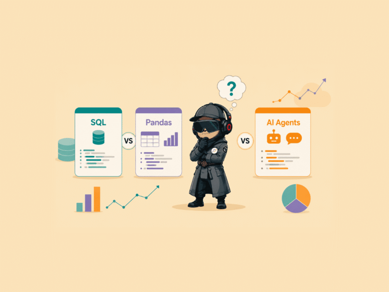 SQL vs Pandas vs AI Agents: Which Solves Analytics Problems Best?