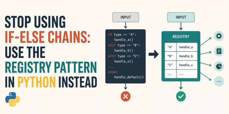 Stop Using If-Else Chains: Use the Registry Pattern in Python Instead