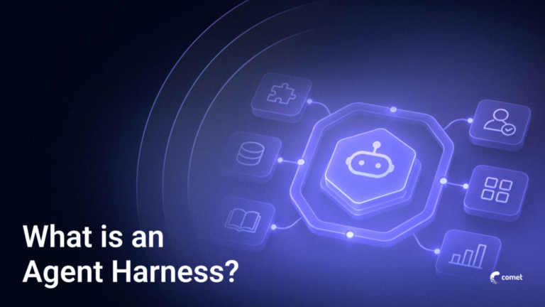 What is an agent harness? Title card with illustration showing multiple tools and context sources connected to a central AI system