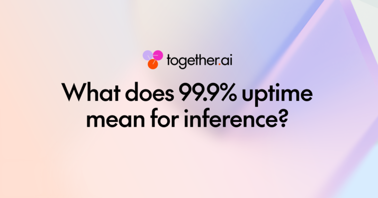 What does 99.9% uptime mean for inference?